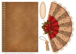 Floral Fanfare - Fan Card