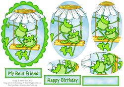 Froggy Friends - Oval Pyramid