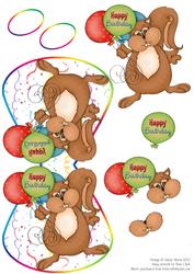Happy Birthday Squirrel - Wobble