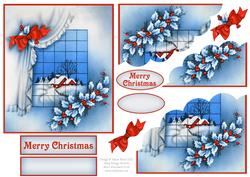 Christmas with a View - Scalloped Corner Stacker