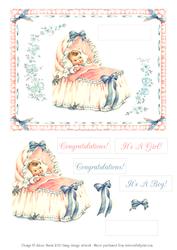 For a New Baby - Decoupage Card