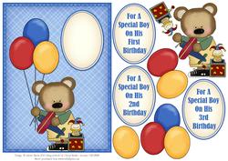 Special Birthday Boy - Decoupage Card