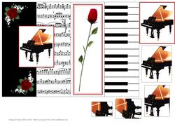Piano Concerto - Foldback Card with Pyramid