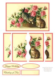 Kittens in the Roses - Wavy Side Stacker
