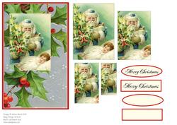 Victorian Christmas Dreams - Card Front with Pyramid