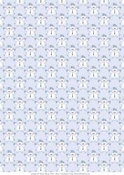 Little Blue Snowman - Background Paper
