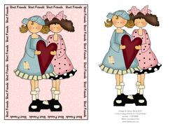 Best Friends - Decoupage Card