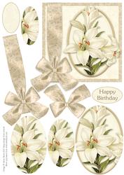 White Lily Daydream - Pyramid Card