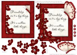 Friendship is Little Things - Topper and Decoupage