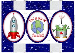 Out of This World - Pop Out Card