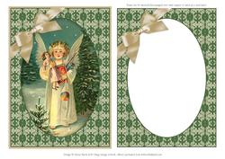 Christmas Angel Blessings - Framed Card Topper