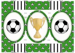 Football on the Field - Pop Out Card
