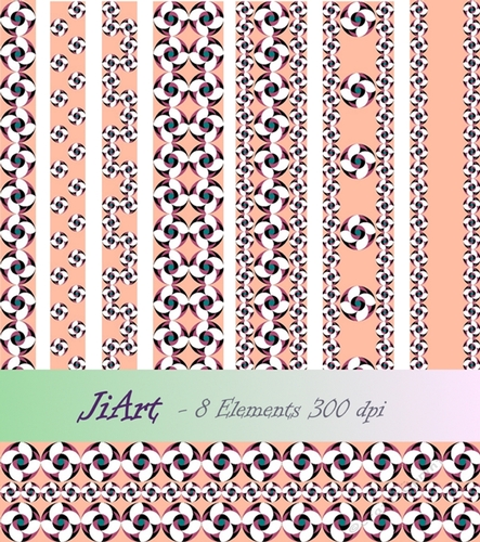 Decorative bands - Flowers of luck