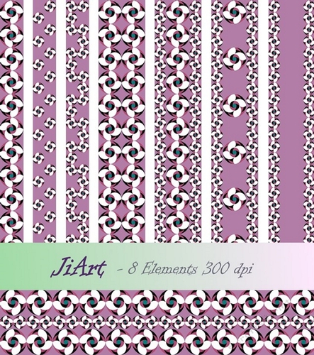 Decorative bands - Flowers of luck