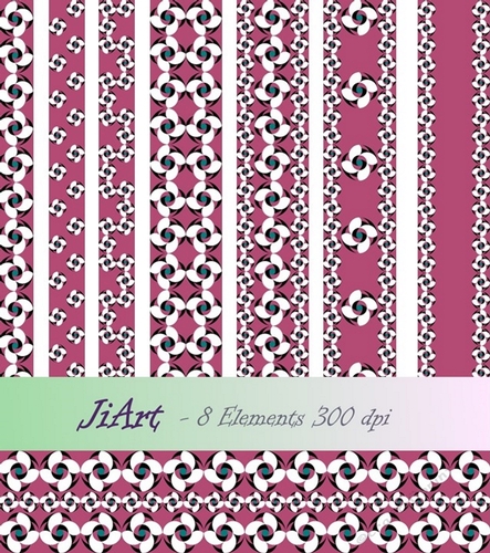 Decorative bands - Flowers of luck