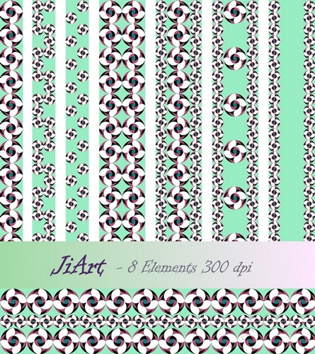 Decorative bands - Flowers of luck