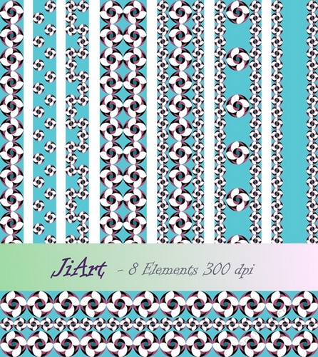 Decorative bands - Flowers of luck