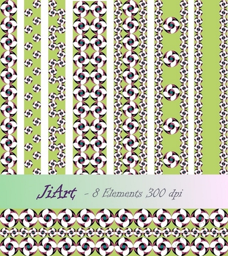 Decorative bands - Flowers of luck