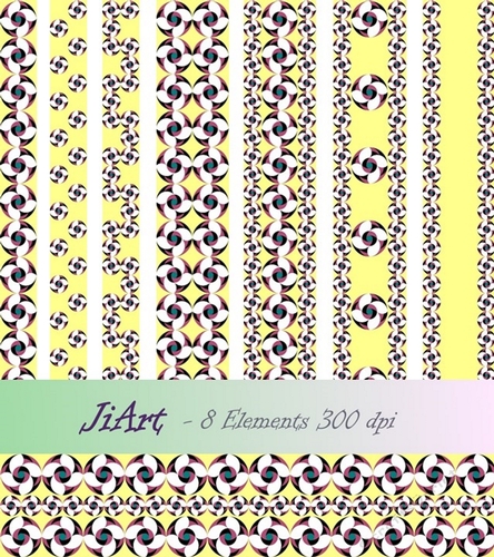 Decorative bands - Flowers of luck