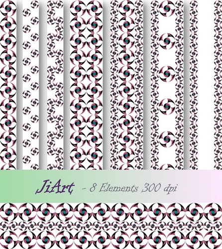 Decorative bands - Flowers of luck