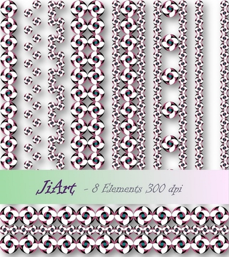 Decorative bands - Flowers of luck