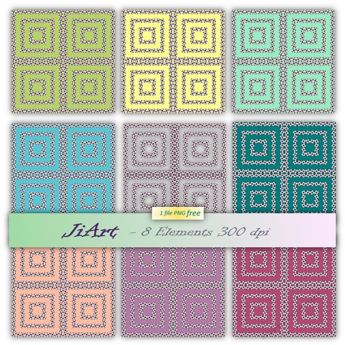  Floral Papers, Digital Floral-Flowers of luck 