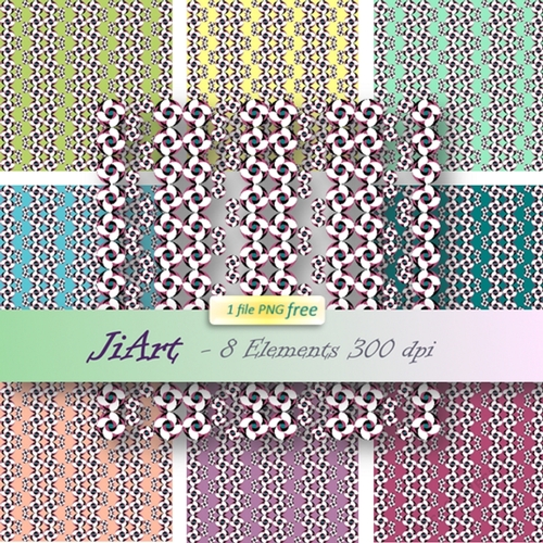  Floral Papers, Digital Floral-Flowers of luck 