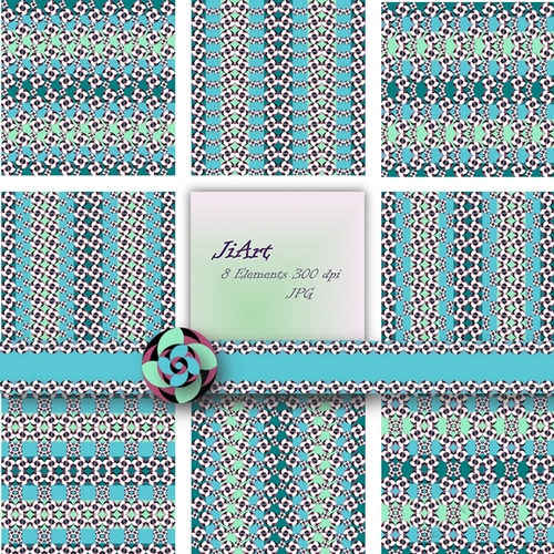 Flowers of luck - Floral Papers, Digital Floral