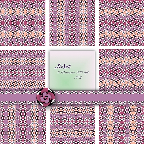 Flowers of luck - Floral Papers, Digital Floral