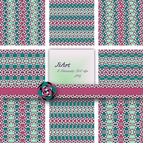 Flowers of luck - Floral Papers, Digital Floral