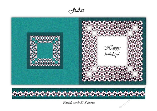 Flowers of luck - quick card