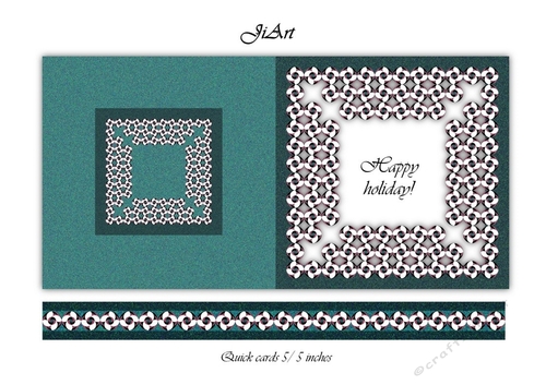 Flowers of luck - quick card