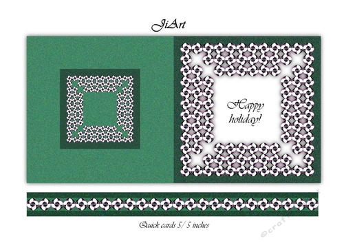 Flowers of luck - quick card