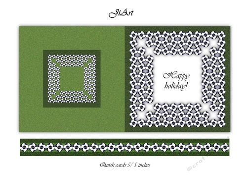 Flowers of luck - quick card