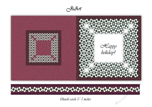 Flowers of luck - quick card
