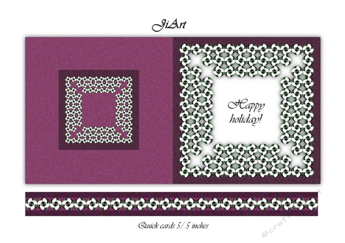 Flowers of luck - quick card