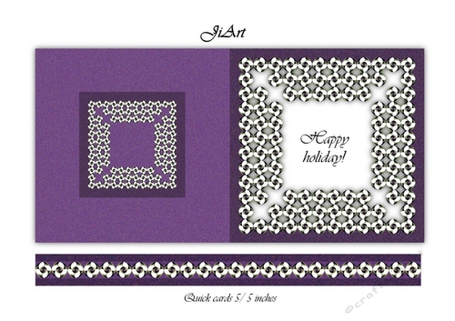 Flowers of luck - quick card