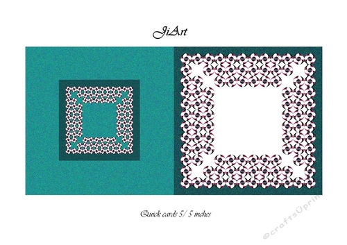 Flowers of luck - Universal folding card - blank