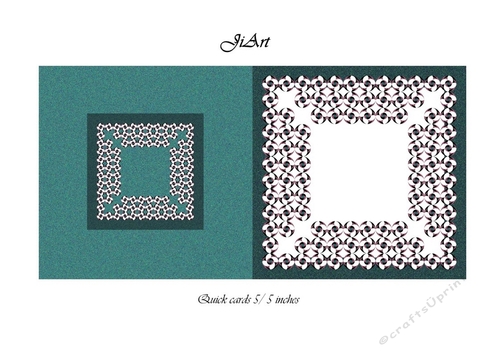 Flowers of luck - Universal folding card - blank