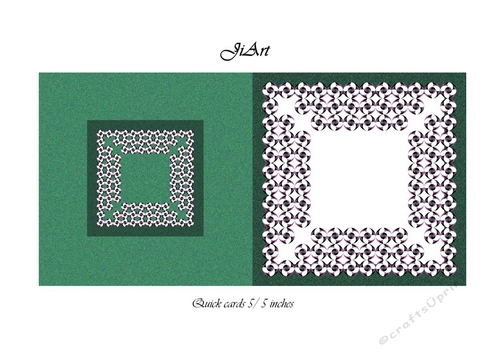 Flowers of luck - Universal folding card - blank