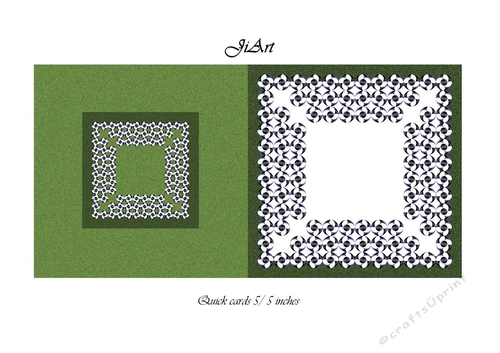Flowers of luck - Universal folding card - blank