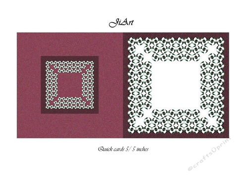 Flowers of luck - Universal folding card - blank