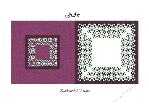 Flowers of luck - Universal folding card - blank