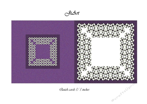 Flowers of luck - Universal folding card - blank