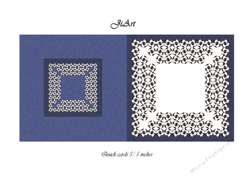 Flowers of luck - Universal folding card - blank