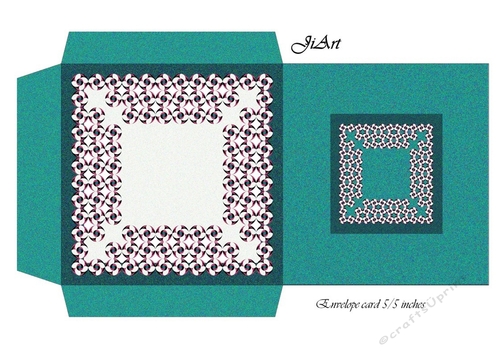Flowers of luck - card envelope