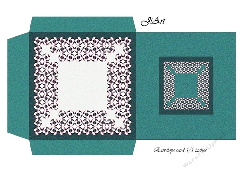 Flowers of luck - card envelope