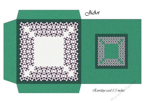 Flowers of luck - card envelope