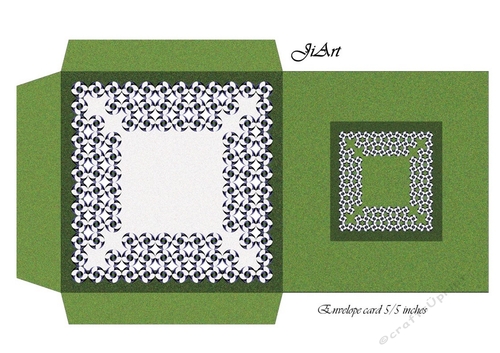 Flowers of luck - card envelope