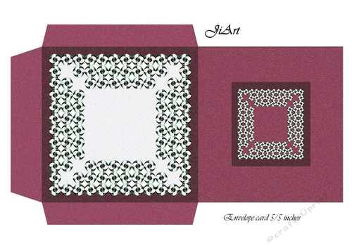 Flowers of luck - card envelope